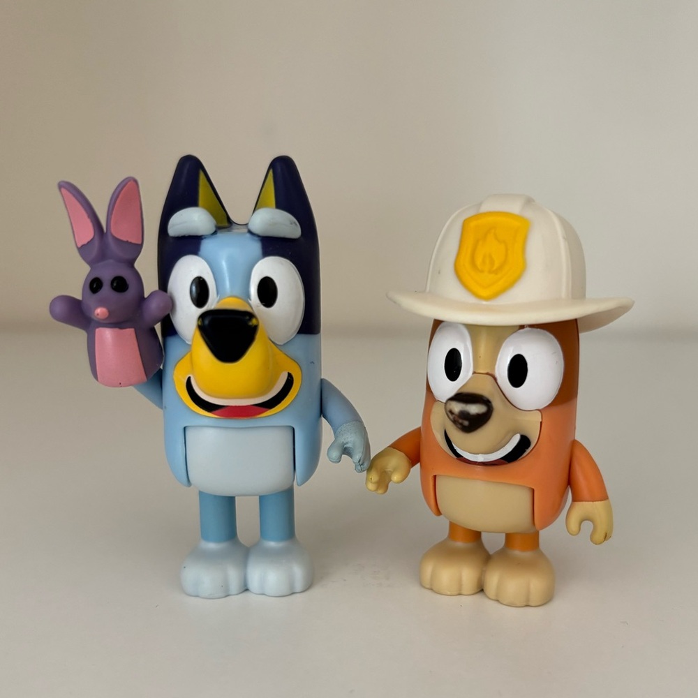 Bob Bilby Bluey & Firefighter Bingo Figures